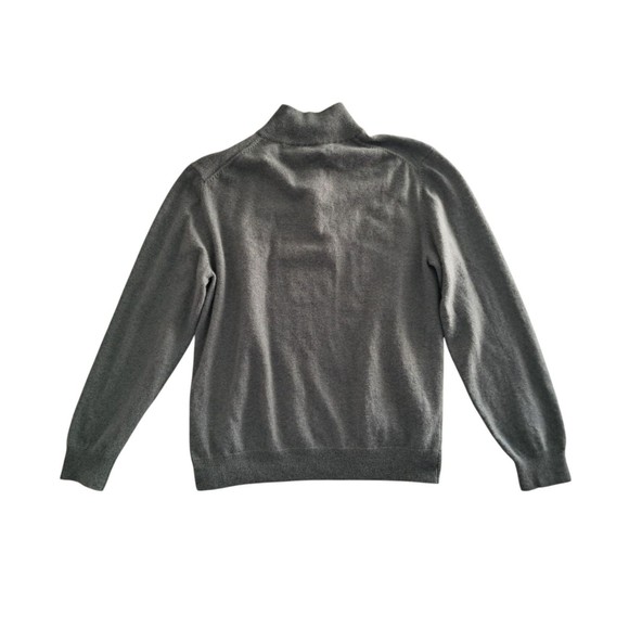 The Cashmere Project 100%‎ Cashmere Quarter Zip Sweater Gray Classic Men's Large - Picture 3 of 12